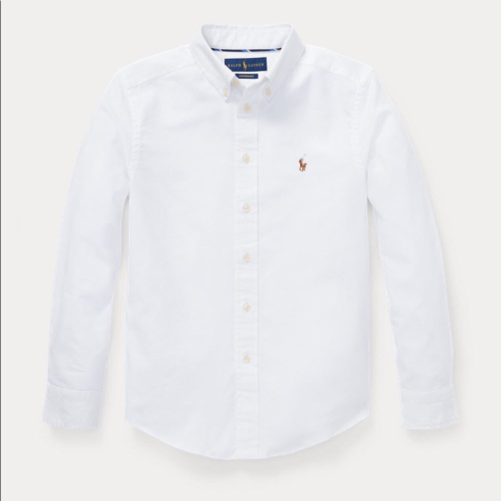 White Ralph Lauren Button-Down